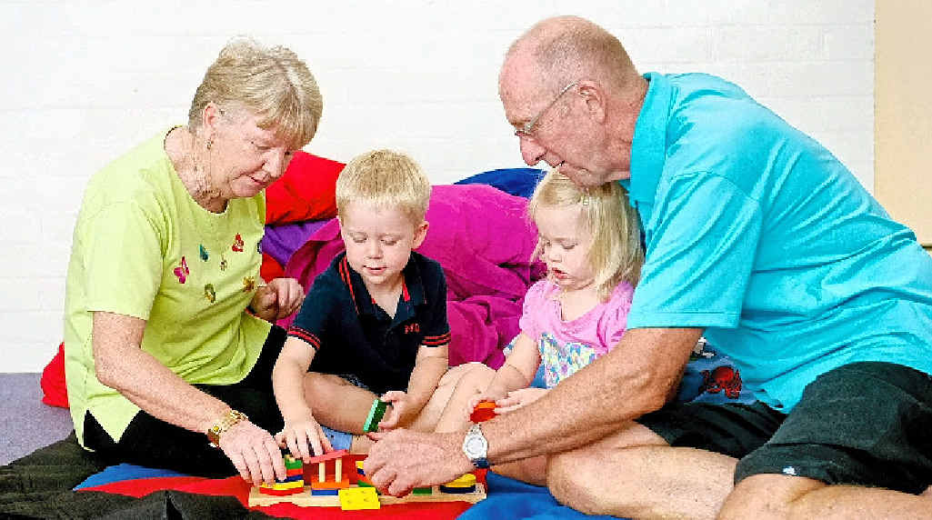 The study found 50% of children were being cared for by their grandparents one day a week The study found 50% of children were being cared for by their grandparents one day a week